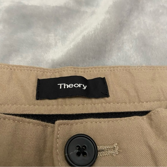 New! Theory Zaine beige stone function twill nwt 28866 - Picture 3 of 8